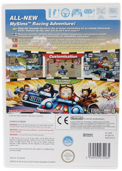 MySims : Racing (Uden Manual) (Wii)