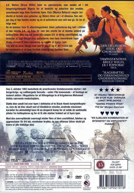 Tears of the Sun / Black Hawk Down (DVD)