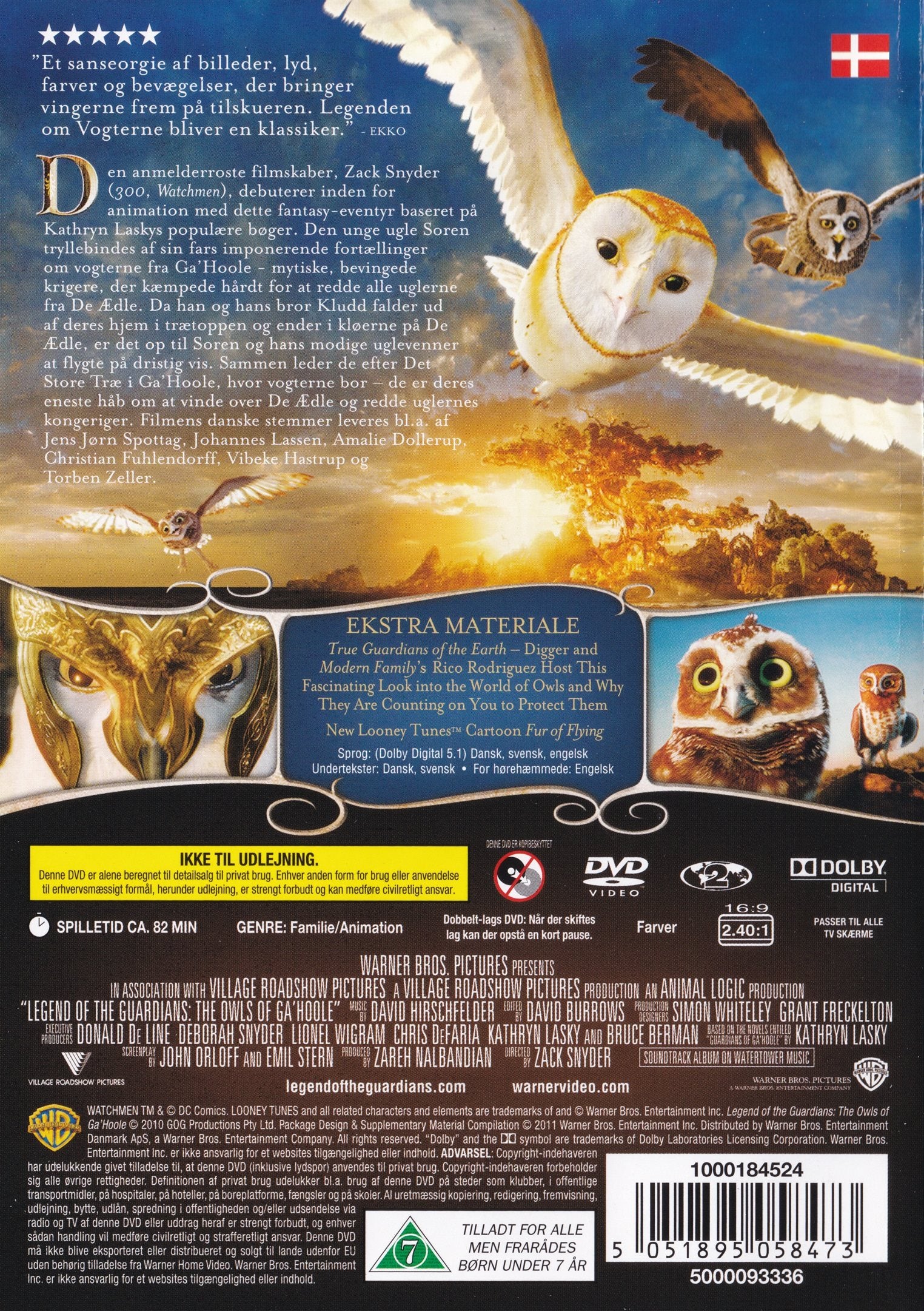 Legenden om Vogterne: Uglerne fra Ga'Hoole (DVD)