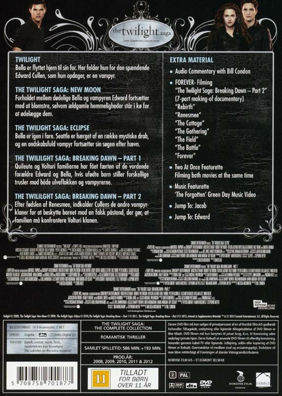 The Twilight Saga: Complete Collection (DVD)