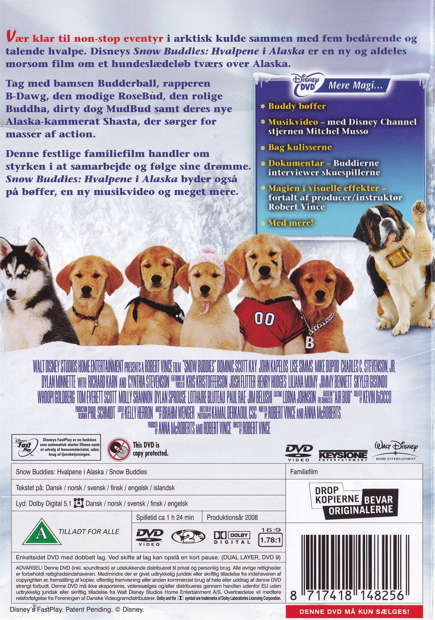 Snow Buddies: Hvalpene i Alaska (DVD)