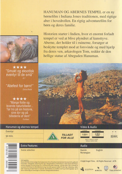 Hanuman og Abernes Tempel (DVD)
