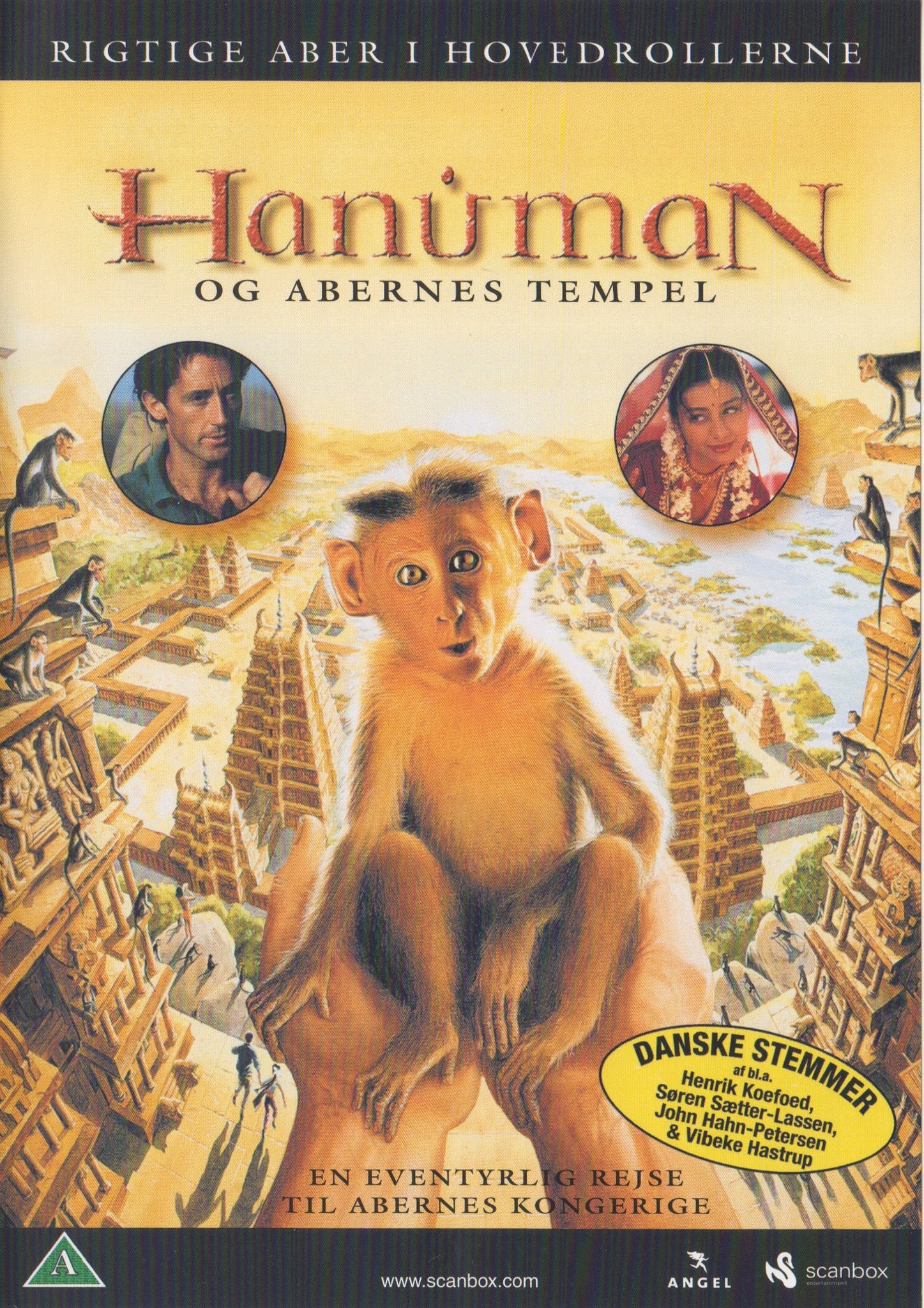 Hanuman og Abernes Tempel (DVD)
