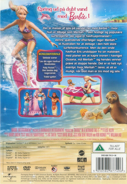 Barbie: I et Havfrueeventyr 2 (DVD)