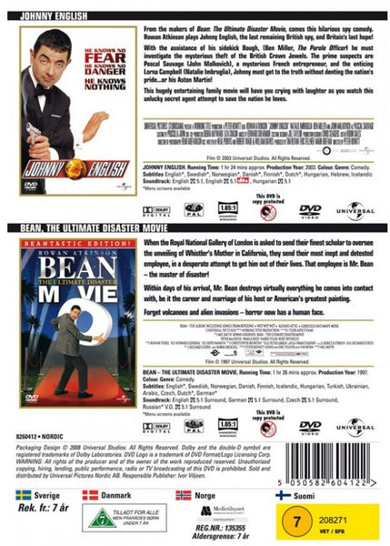 Johnny English  / Bean The Ultimate Disaster Movie (DVD)