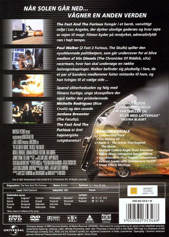 The Fast And The Furious (DVD)