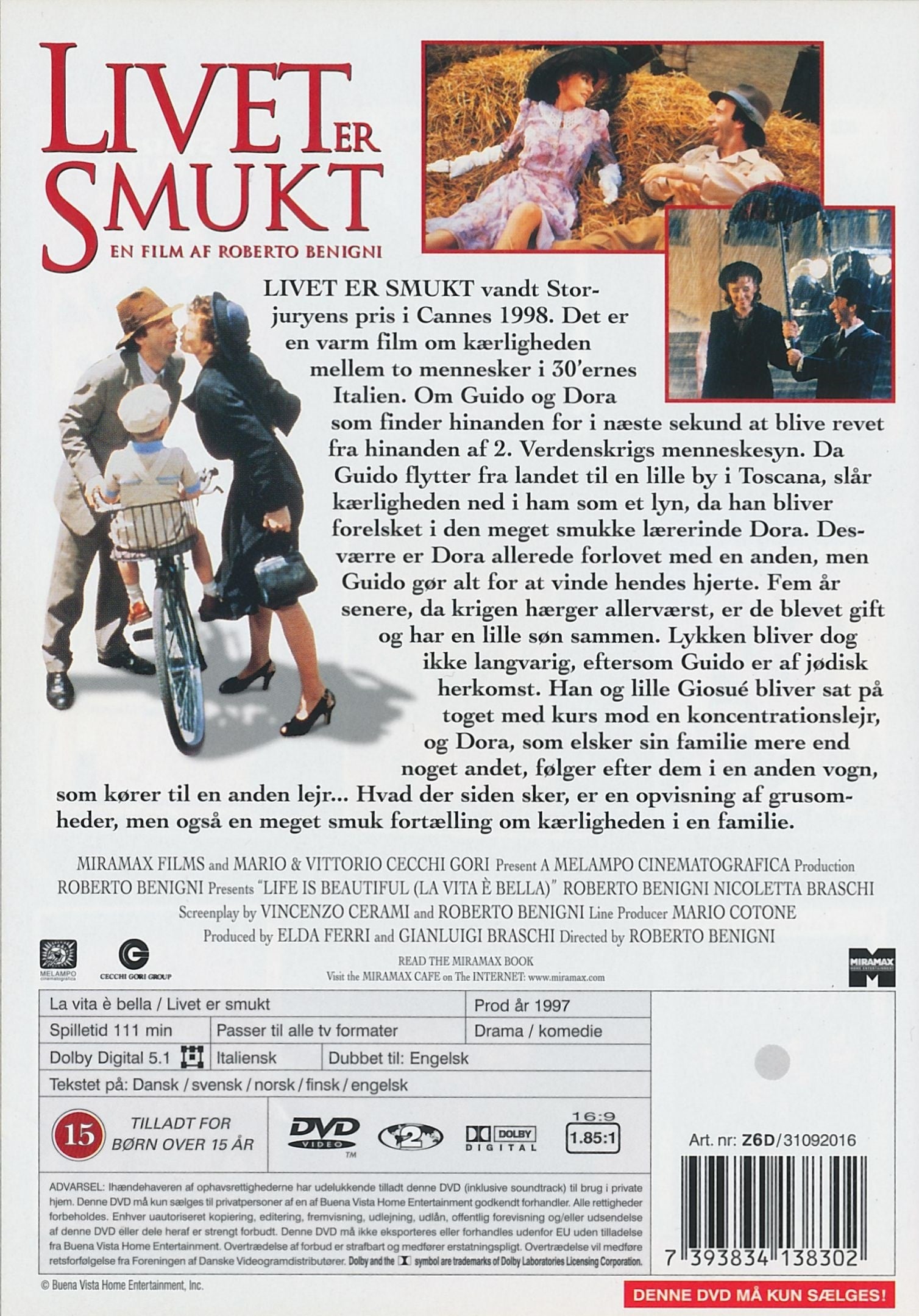 Livet er Smukt (DVD)
