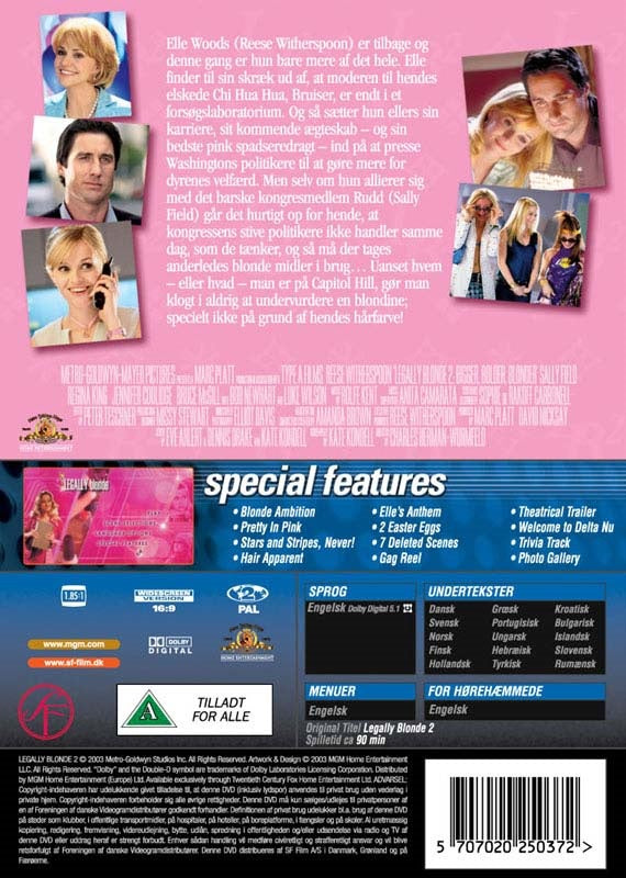 Legally Blonde 2: Blondinens Hævn 2 (DVD)
