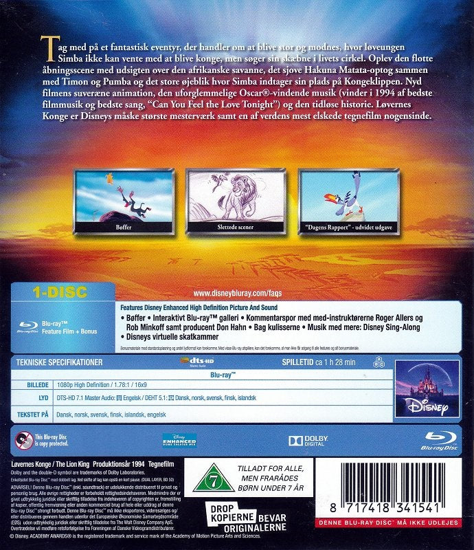 Løvernes Konge (Blu-ray)