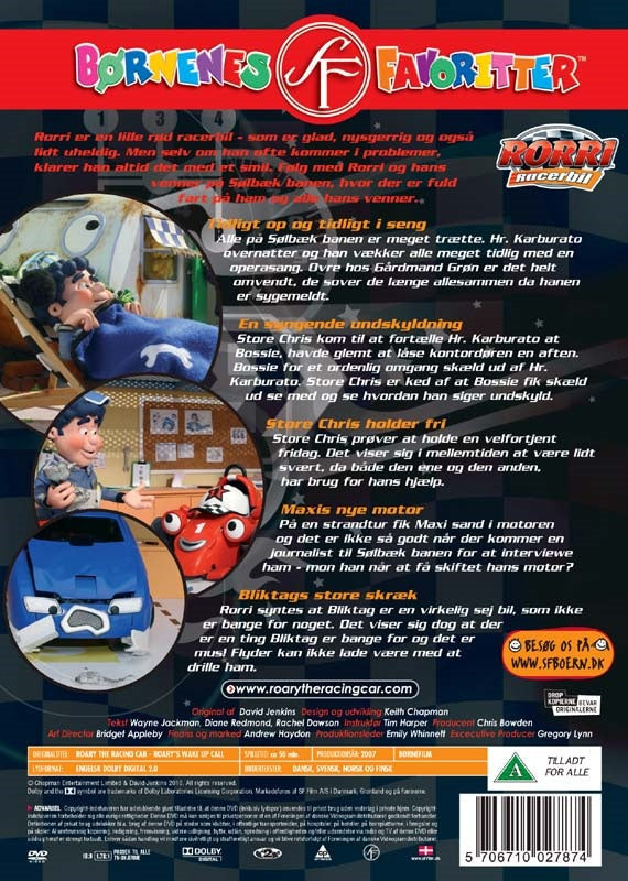 Rorri Racerbil - Tidligt op og i seng (DVD)