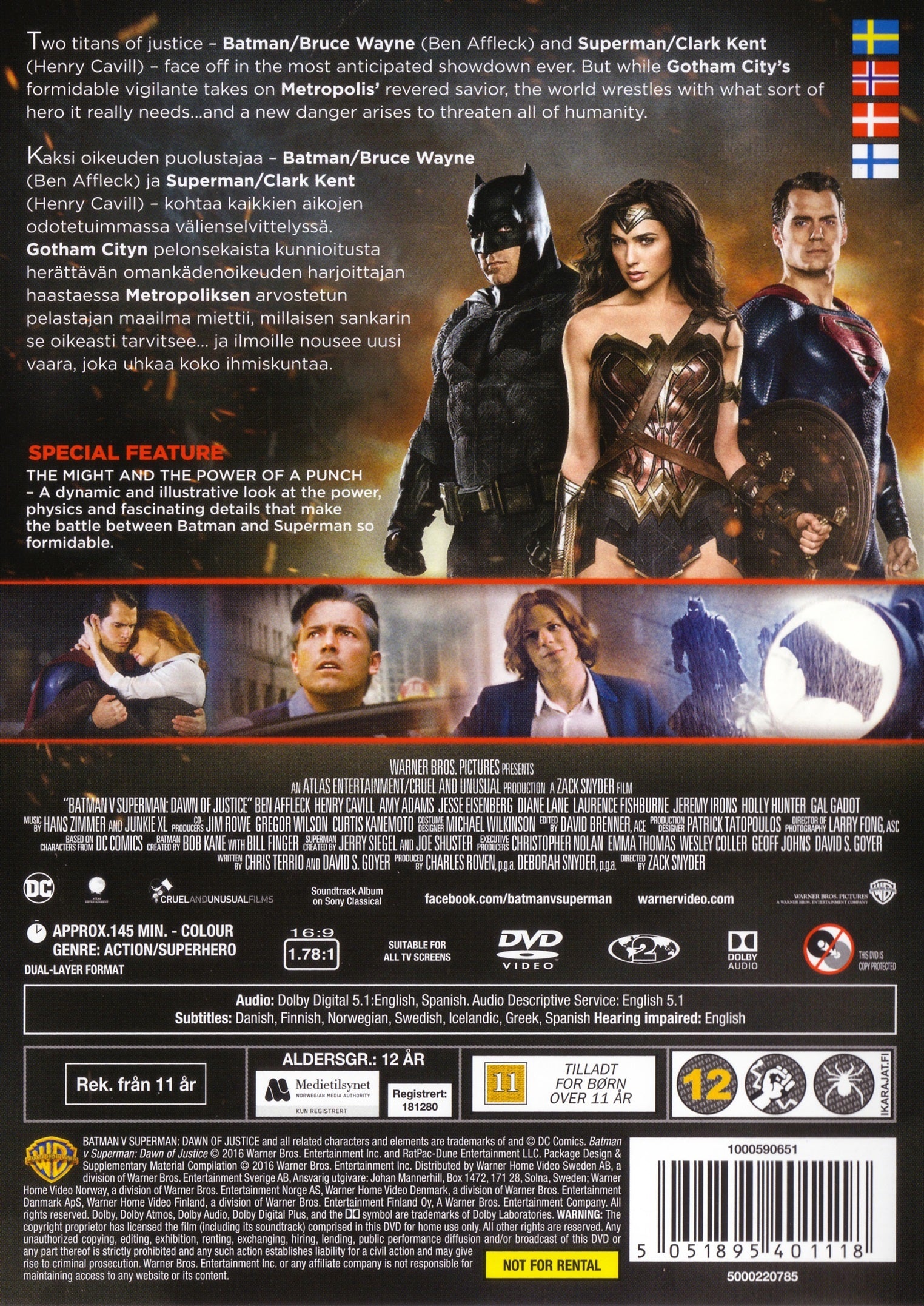 Batman V Superman: Dawn Of Justice (DVD)