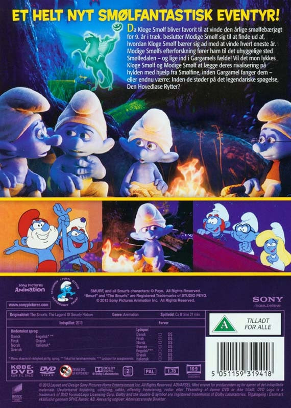 Smølferne: Smølfedalens hemmelighed (DVD)
