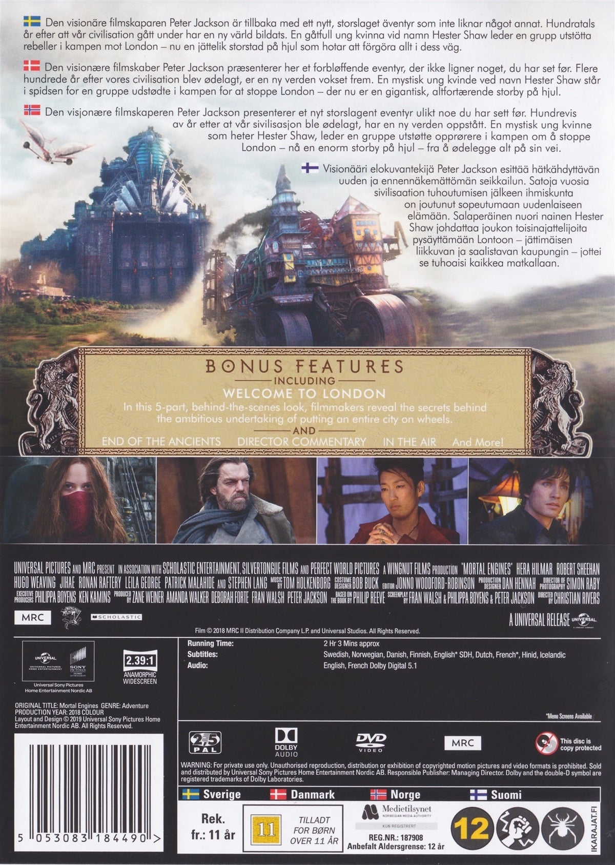 Mortal Engines (DVD)