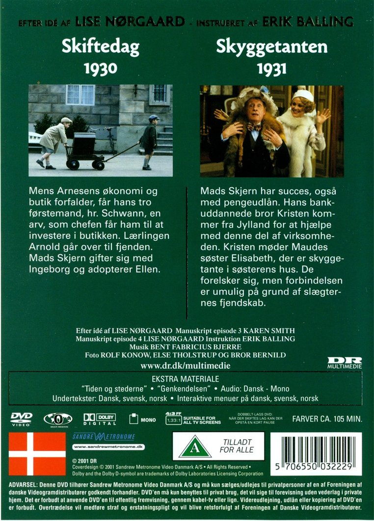 Matador: Skiftedag & Skyggetanten 1930-31 - Episode 3 & 4 (DVD)