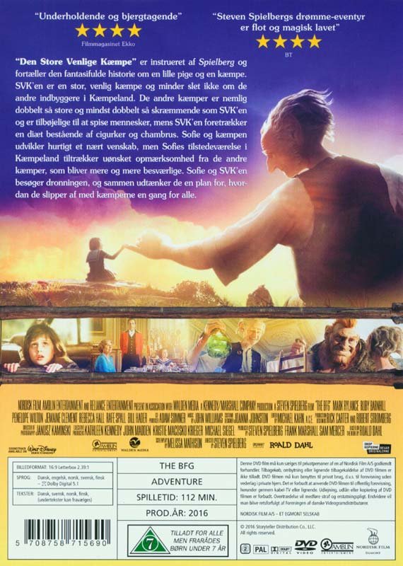 Den Store Venlige Kæmpe (DVD)