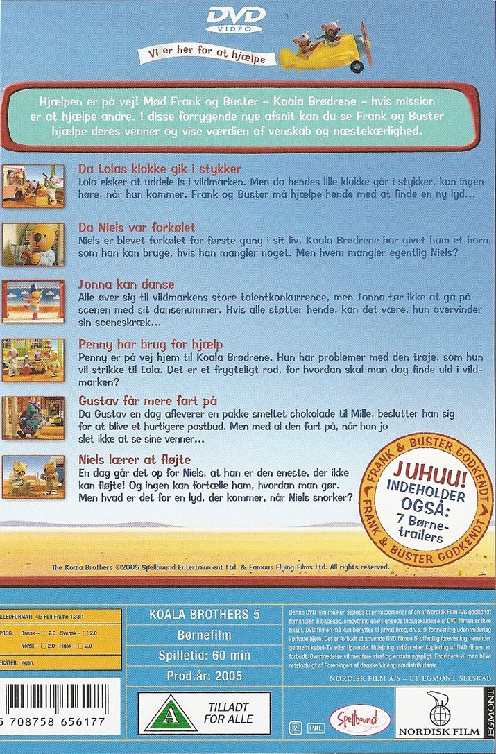 Koala Brødrene 5 - Gustav får mere fart på (DVD)