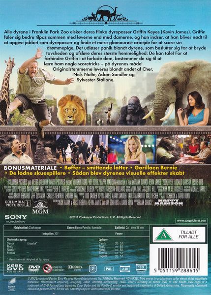 Zookeeper: Dyrenes Helt (DVD)