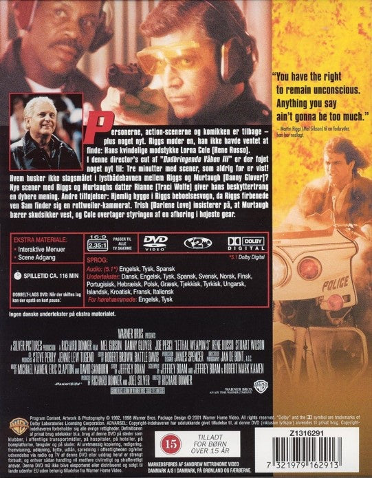 Dødbringende Våben 3 (DVD)