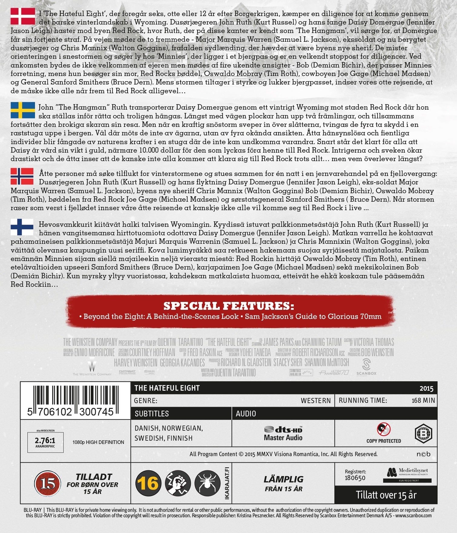 The Hateful Eight (Blu-ray)