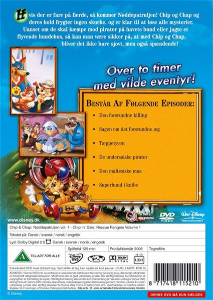 Chip & Chap - Nøddepatruljen: Vol 1 (DVD)