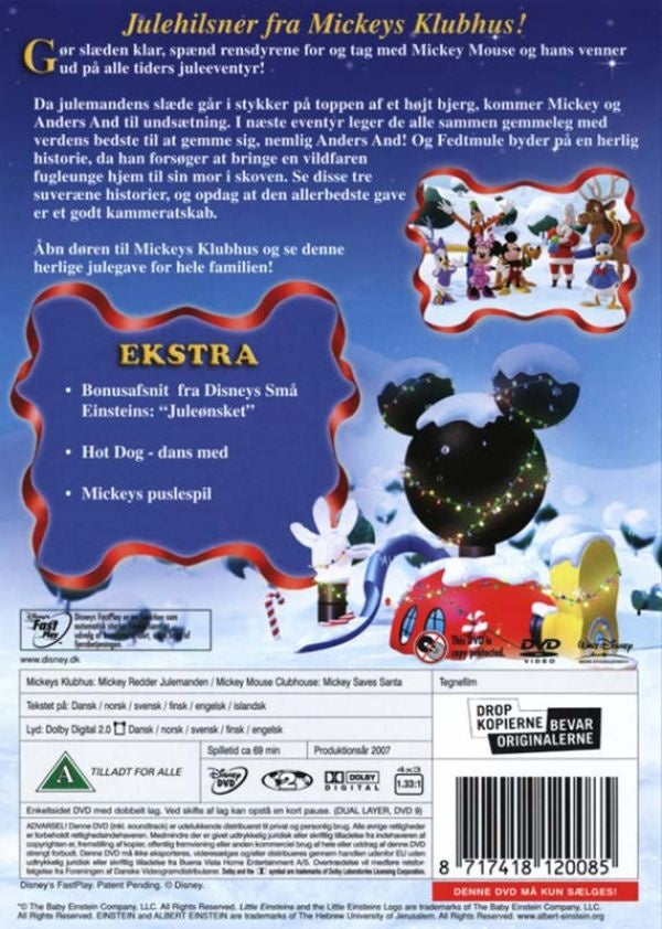 Mickey Redder Julemanden (DVD)