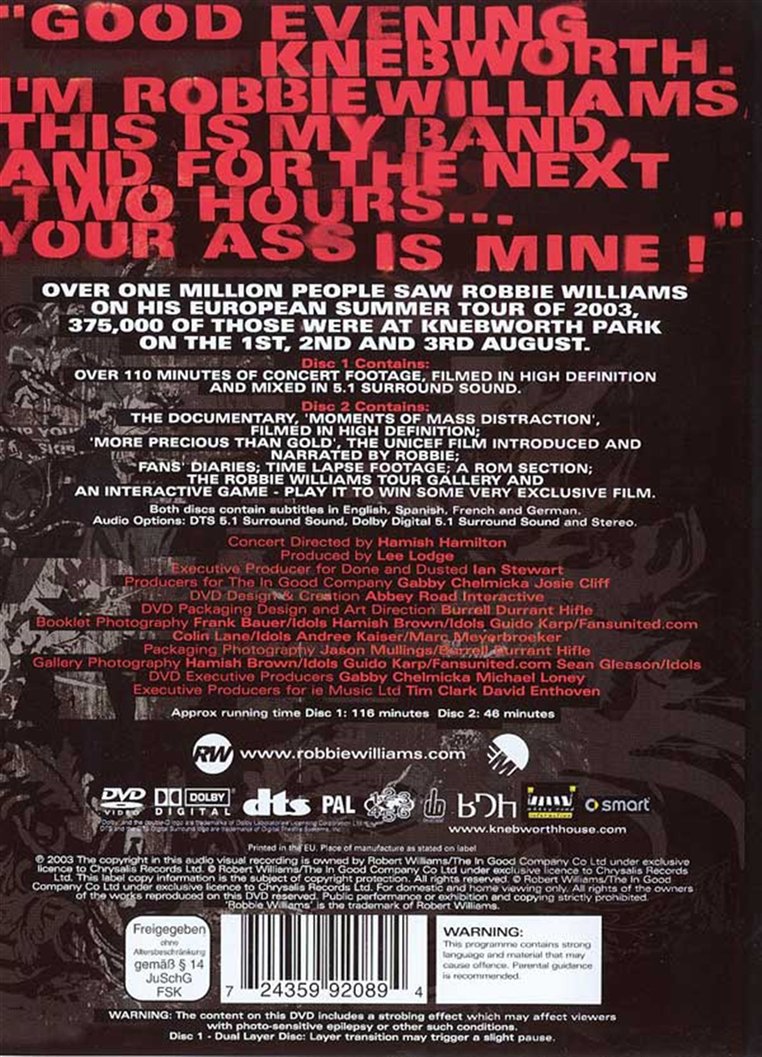 Robbie Williams - What We Did Last Summer (DVD)