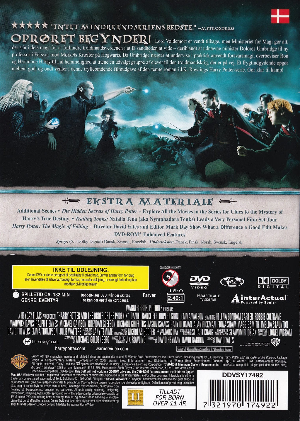 Harry Potter og Fønixordenen (DVD)