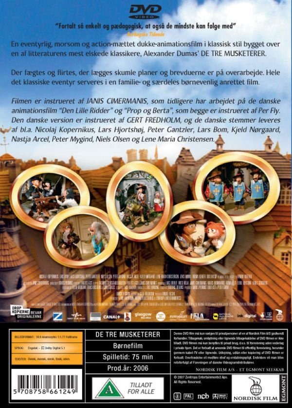De Tre Musketerer (Dukkefilm) (DVD)