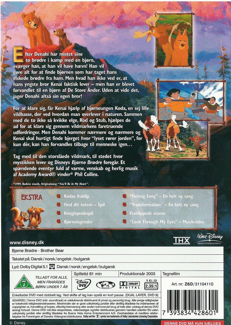 Bjørnebrødre (DVD)