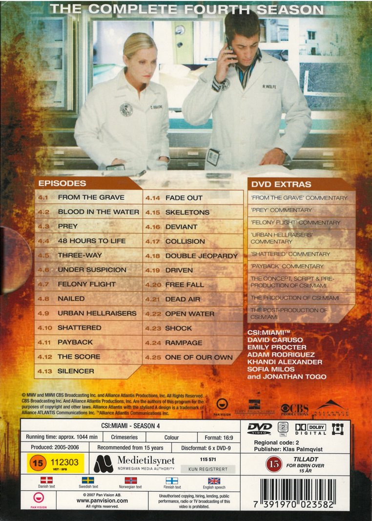 CSI: Miami: Sæson 4 (DVD)