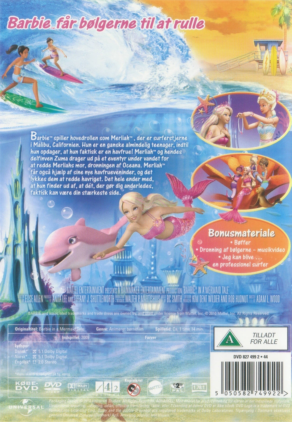 Barbie: I et Havfrueeventyr (DVD)