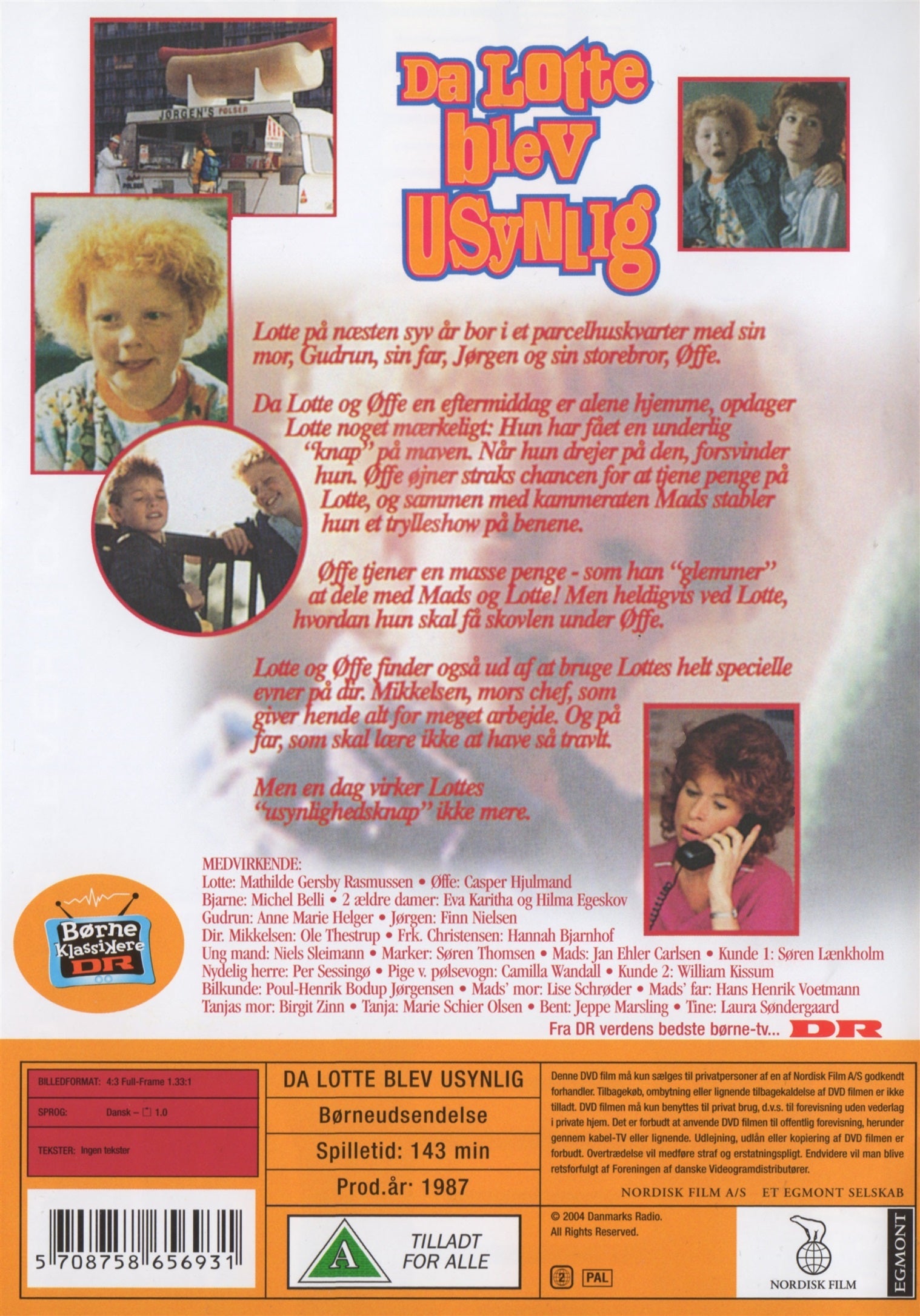 Da Lotte blev usynlig (DVD)
