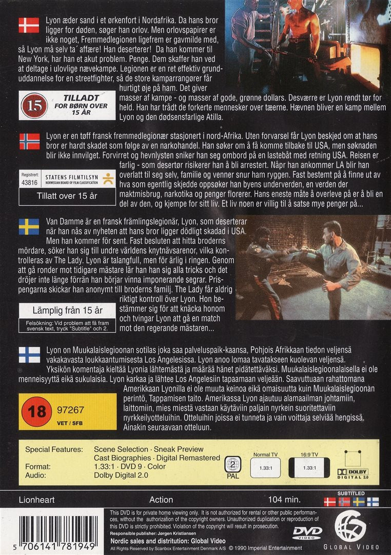Lionheart: Too Tough to Die (DVD)