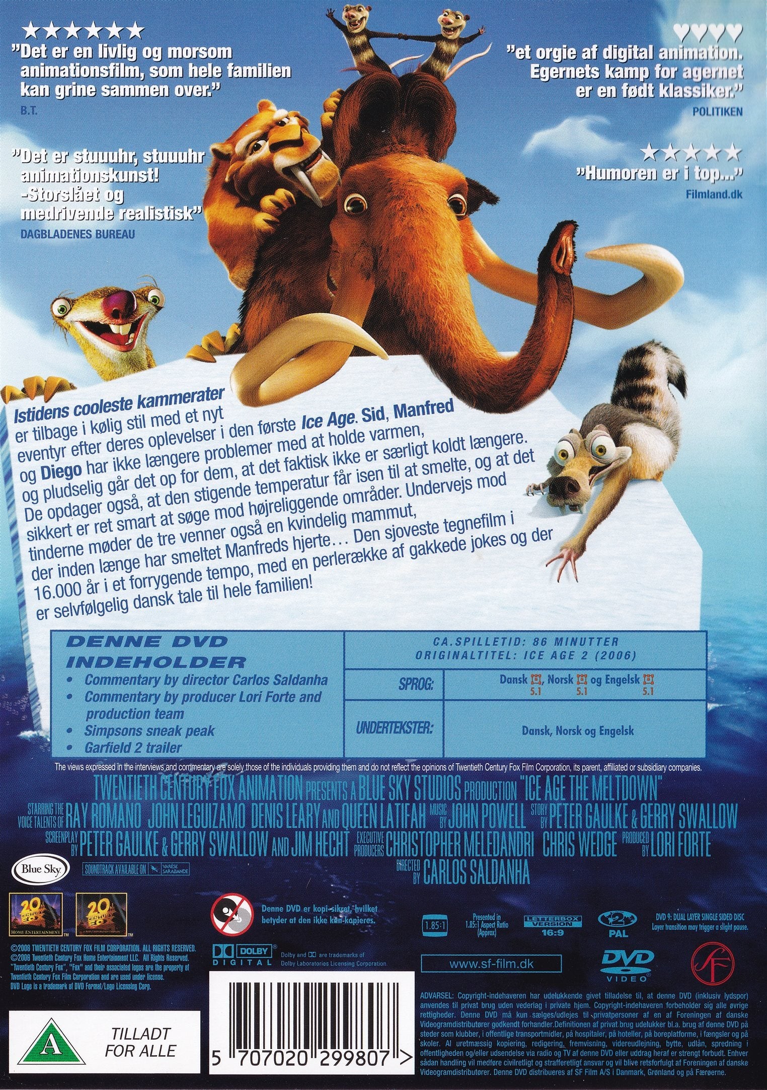 Ice Age 2: På tynd is (DVD)