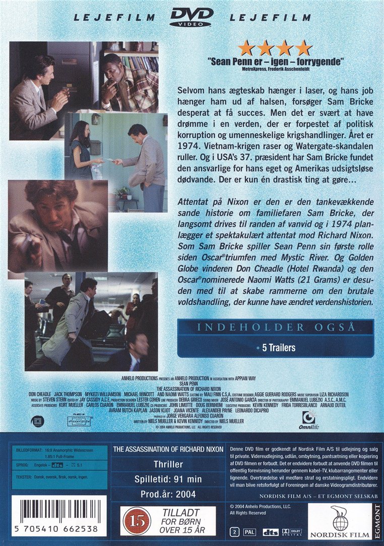 Attentat på Nixon (DVD)