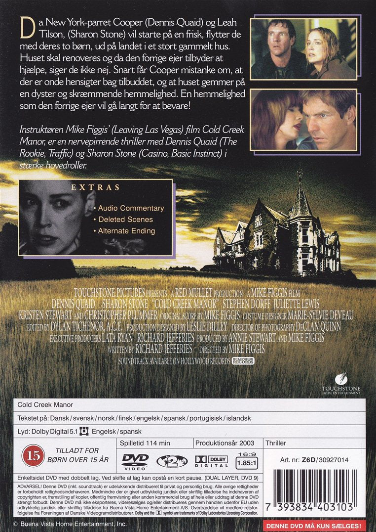 Cold Creek Manor (DVD)