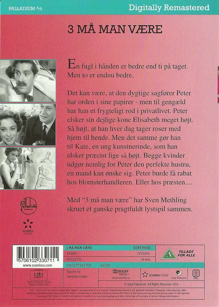 3 må man være (DVD)