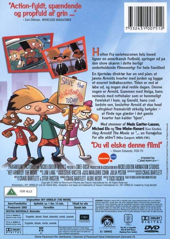 Hey Arnold! Filmen (DVD)