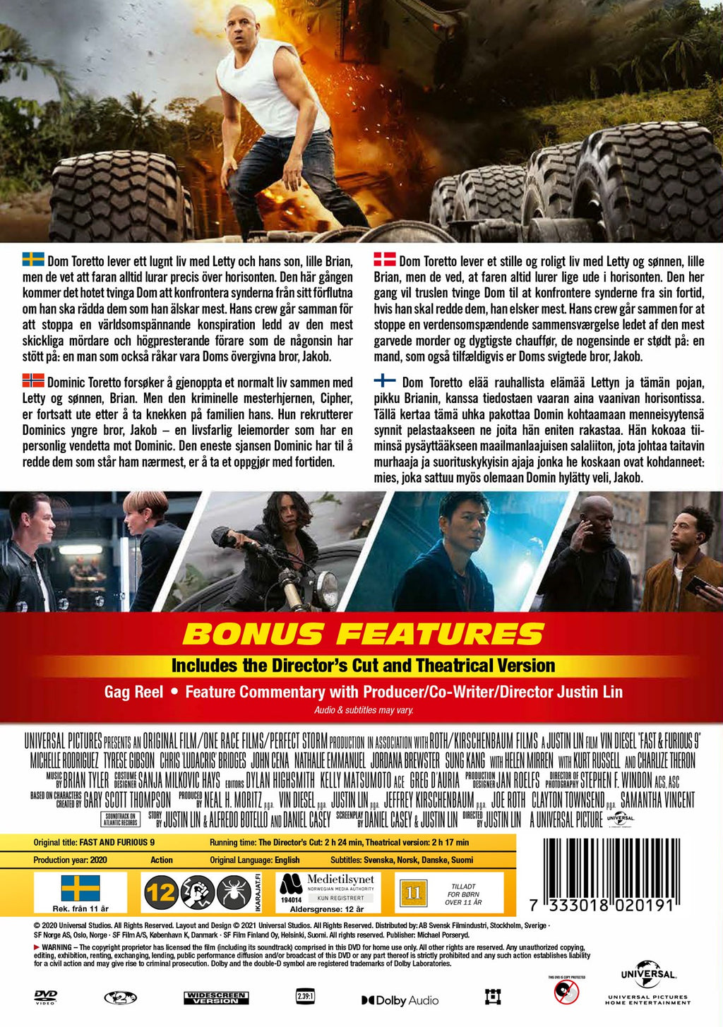 Fast & Furious 9: The Fast Saga (DVD)