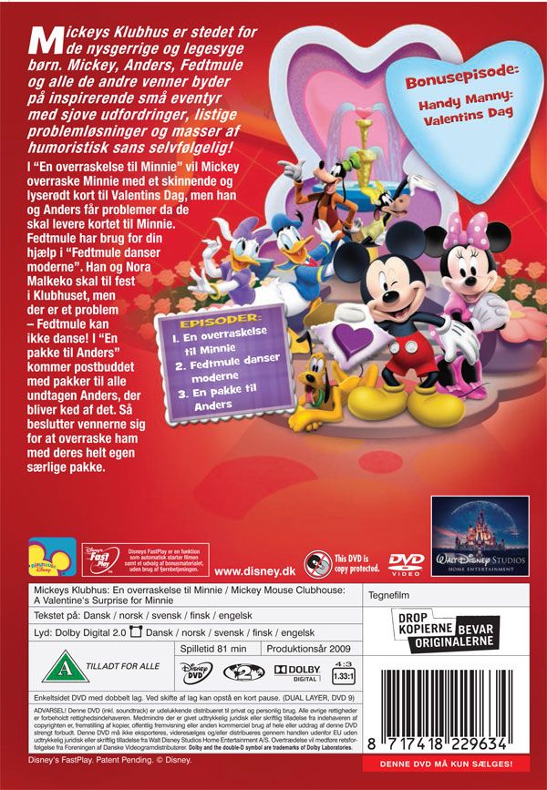 Mickeys Klubhus - en overraskelse til Minnie (DVD)