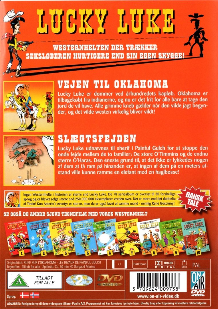 Lucky Luke - Vejen til Oklahoma / Slægtsfejden (DVD)