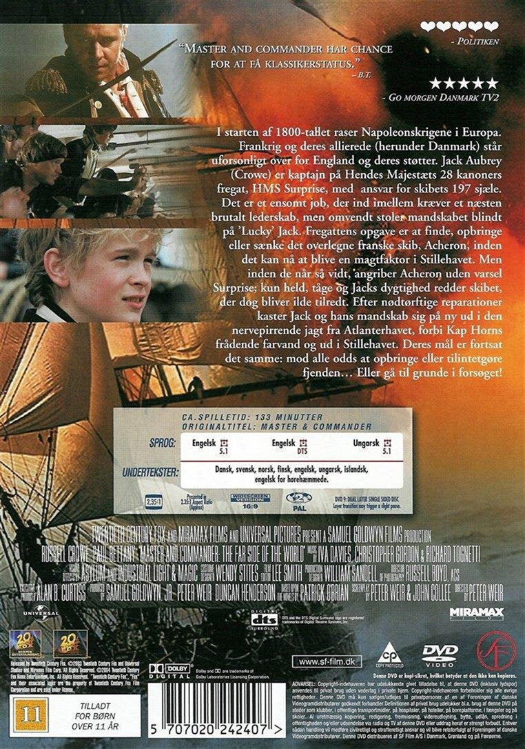 Master And Commander: Til Verdens Ende (DVD)