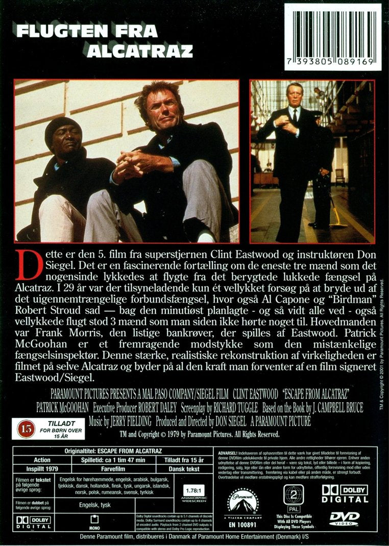 Flugten Fra Alcatraz (DVD)