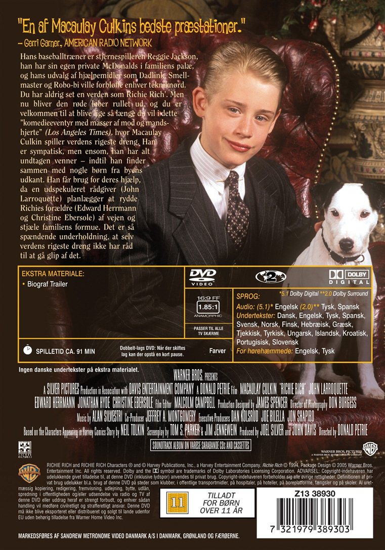 Richie Rich - Verdens rigeste dreng (DVD)