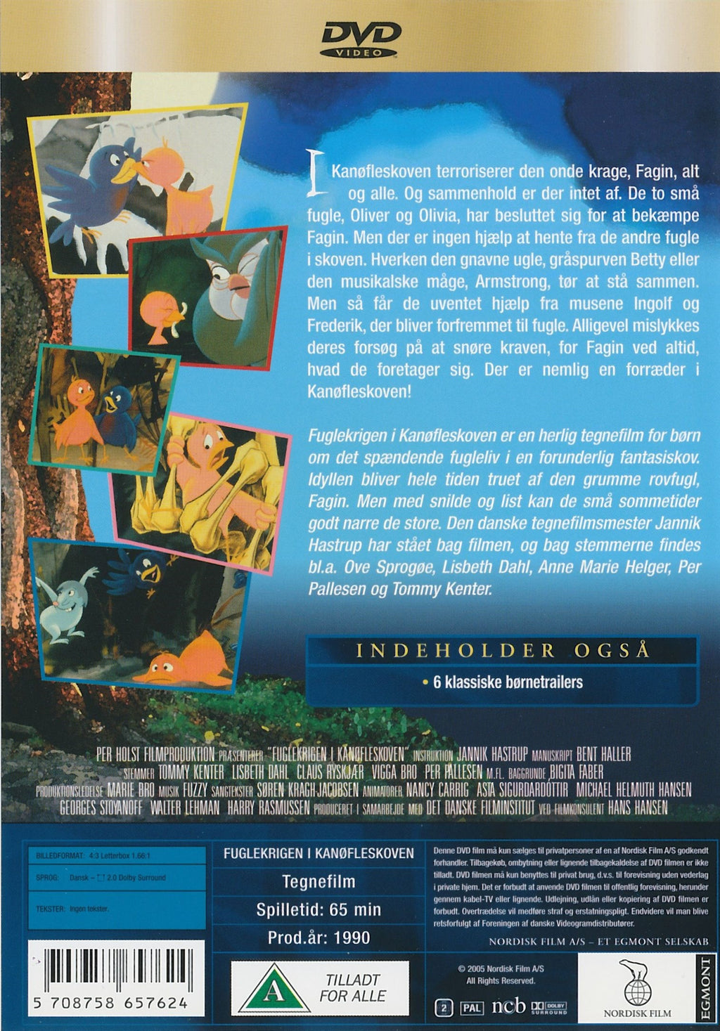 Fuglekrigen I Kanøfleskoven (DVD)