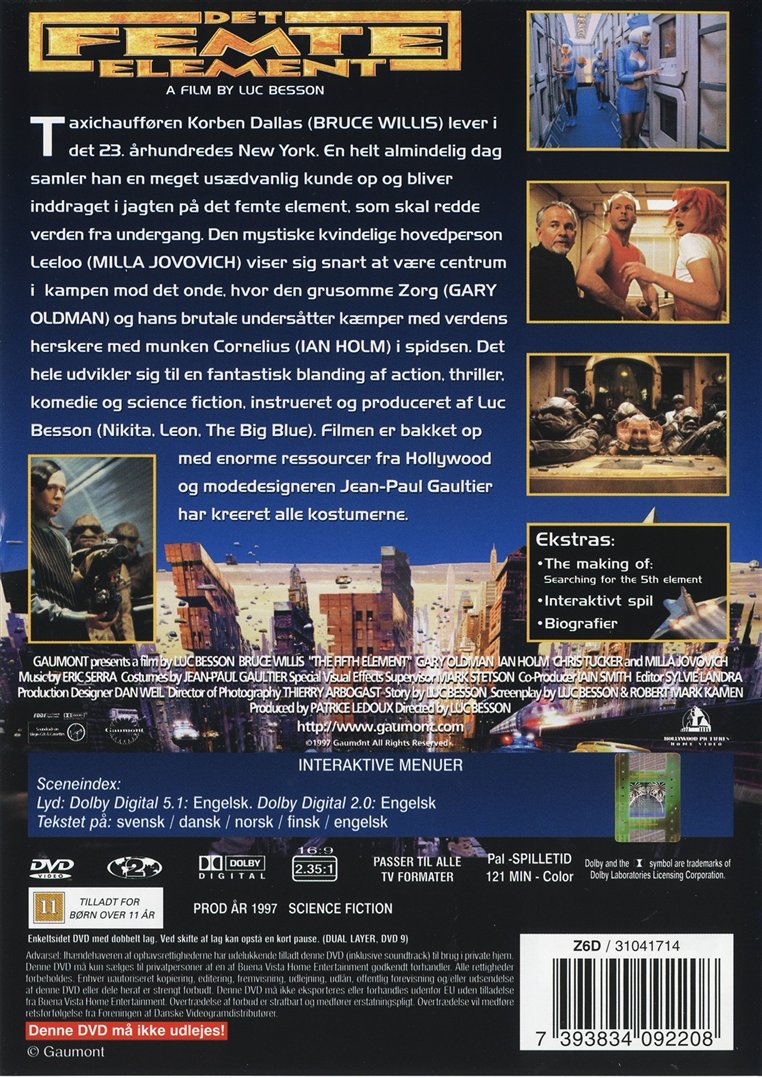 Det Femte Element (DVD)