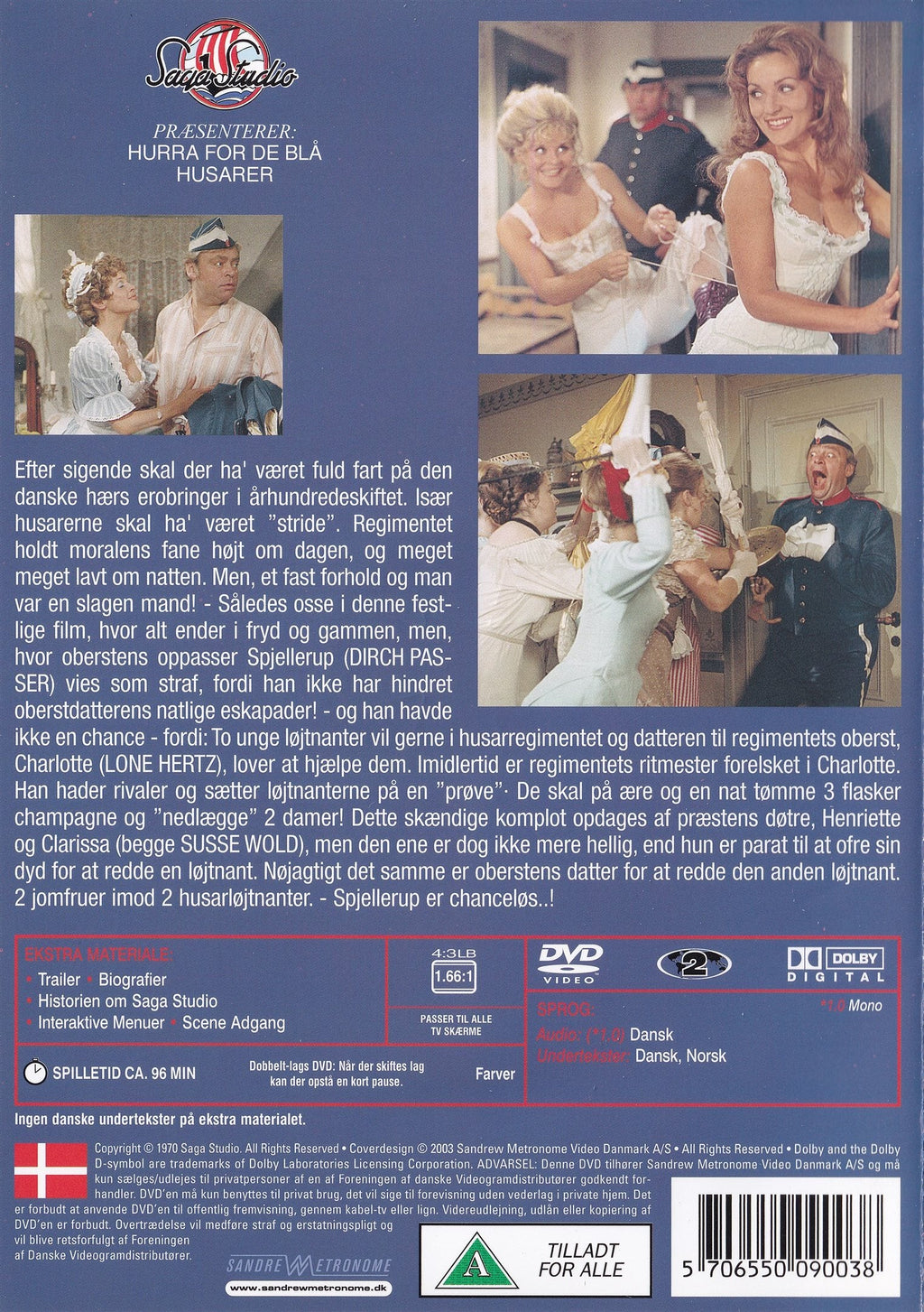 Hurra for de blå husarer (DVD)