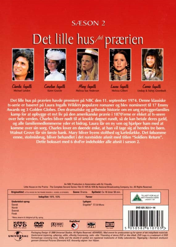 Det lille hus på prærien: Sæson 2 (DVD)
