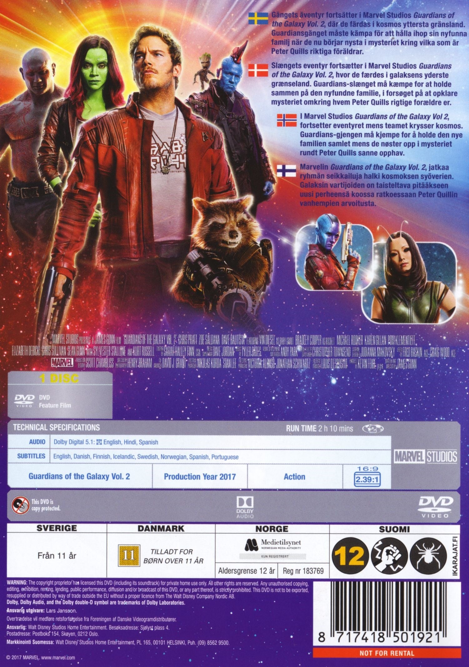 Guardians Of The Galaxy Vol. 2 (DVD)