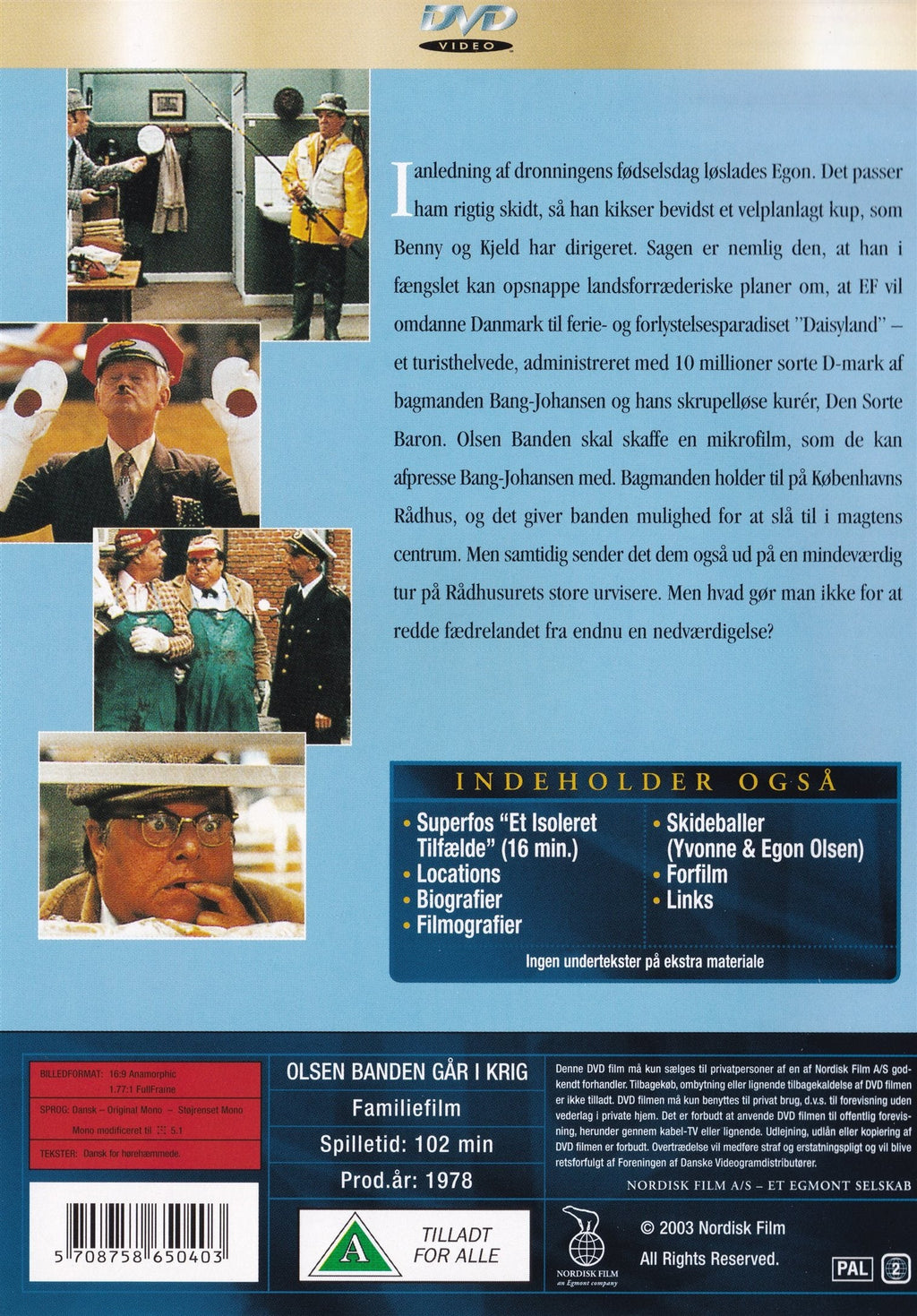 Olsen Banden: Går i Krig (DVD)